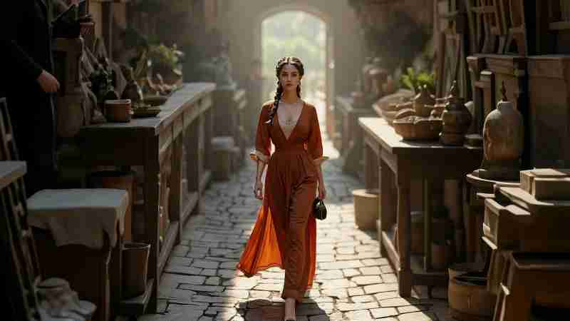 Step into the golden age of Renaissance Italy and follow a noblewoman through her breathtaking day, from silk morning robes and garden strolls to twilight balconies and masquerade balls.

Her gowns we - Digital concept art for illustrative purpose, tags: il moda - Monok